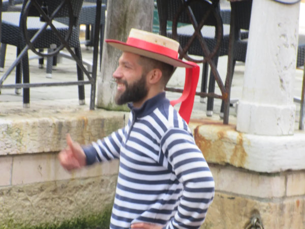 A Happy Gondolieri.
