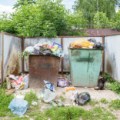 garbage-near-entrance-to-center-for-hygiene-and-epidemiology-picture-id540234134